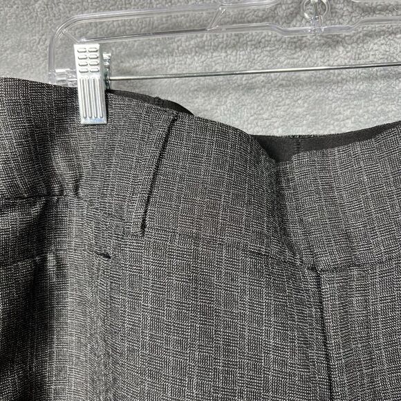 Nine West Pants Womens Sz 14 Gray Black Bootcut Checkered Trousers Dress Pants L - Picture 5 of 16